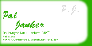 pal janker business card